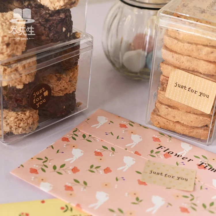 10sheets Love Cake Stickers Baking Stickers Leather Paper Sealing Stickers