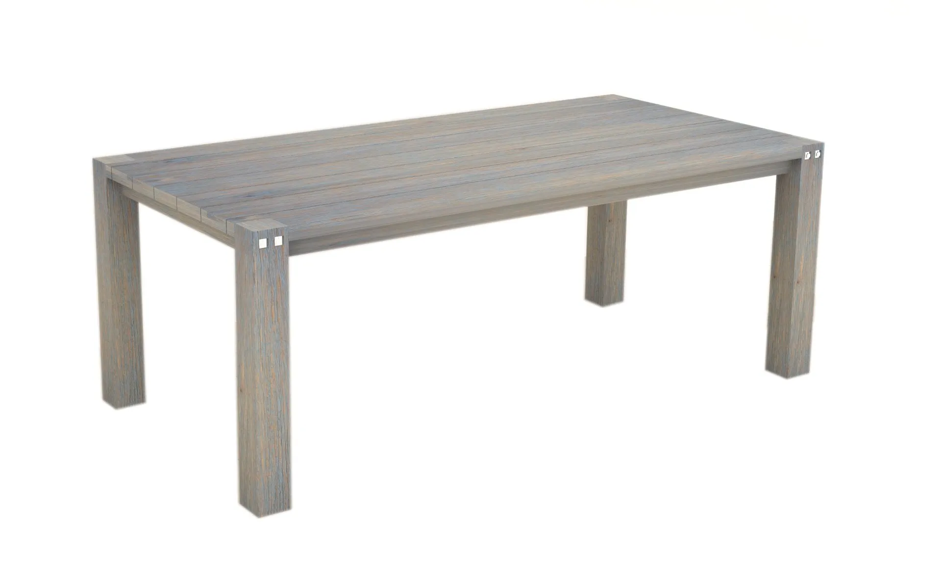 2 Meter Outdoor Table Grey Brush Finish