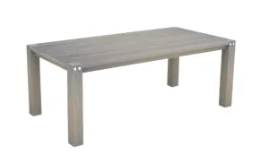 2 Meter Outdoor Table Grey Brush Finish
