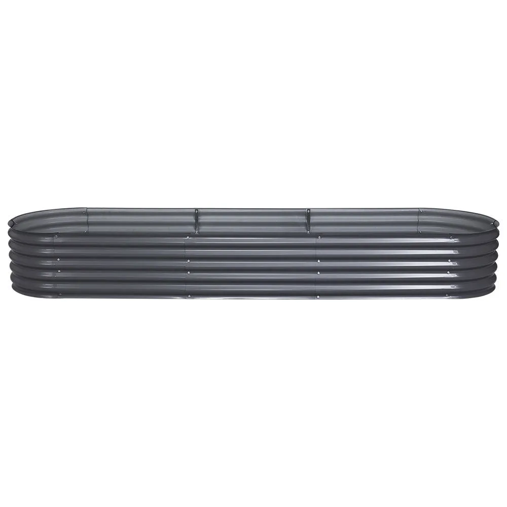 320X80X42CM Galvanised Raised Garden Bed Steel Instant Planter