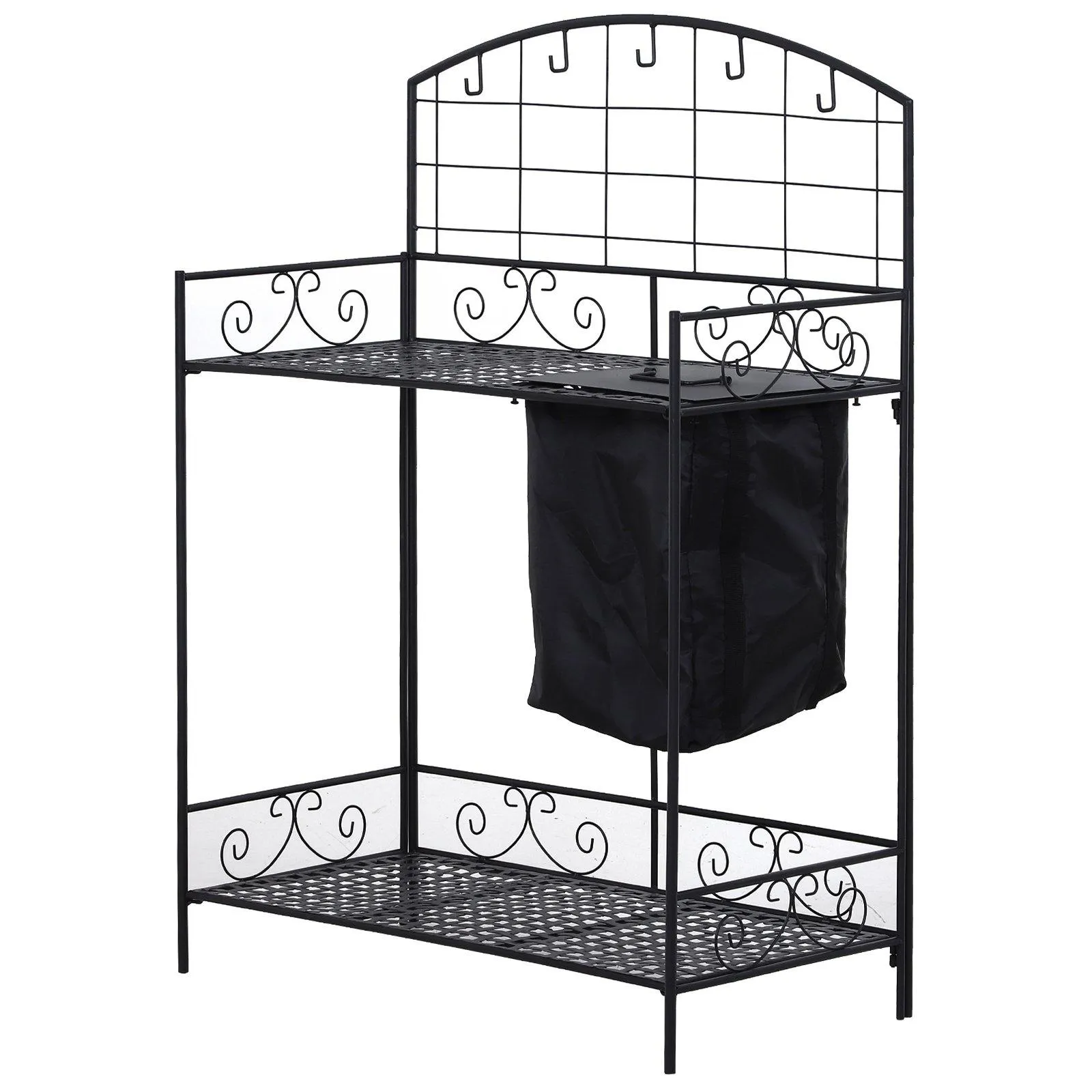 33.5" Potting Bench with Raised Large Work Space