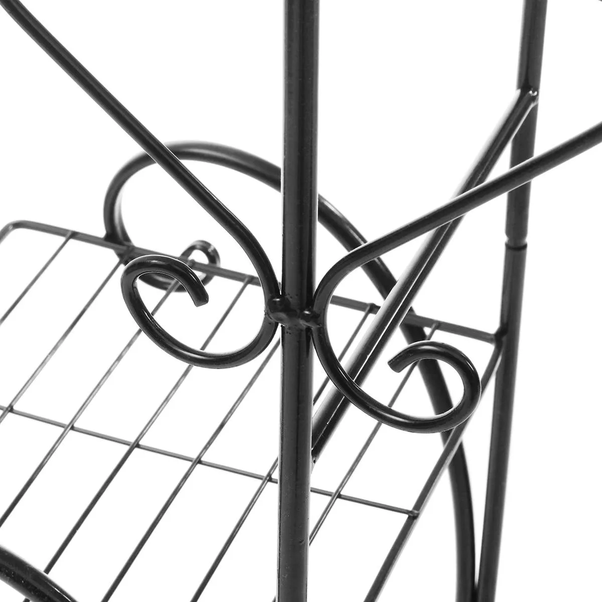 4 Tier Simple Metal Plant Stand Display Shelf