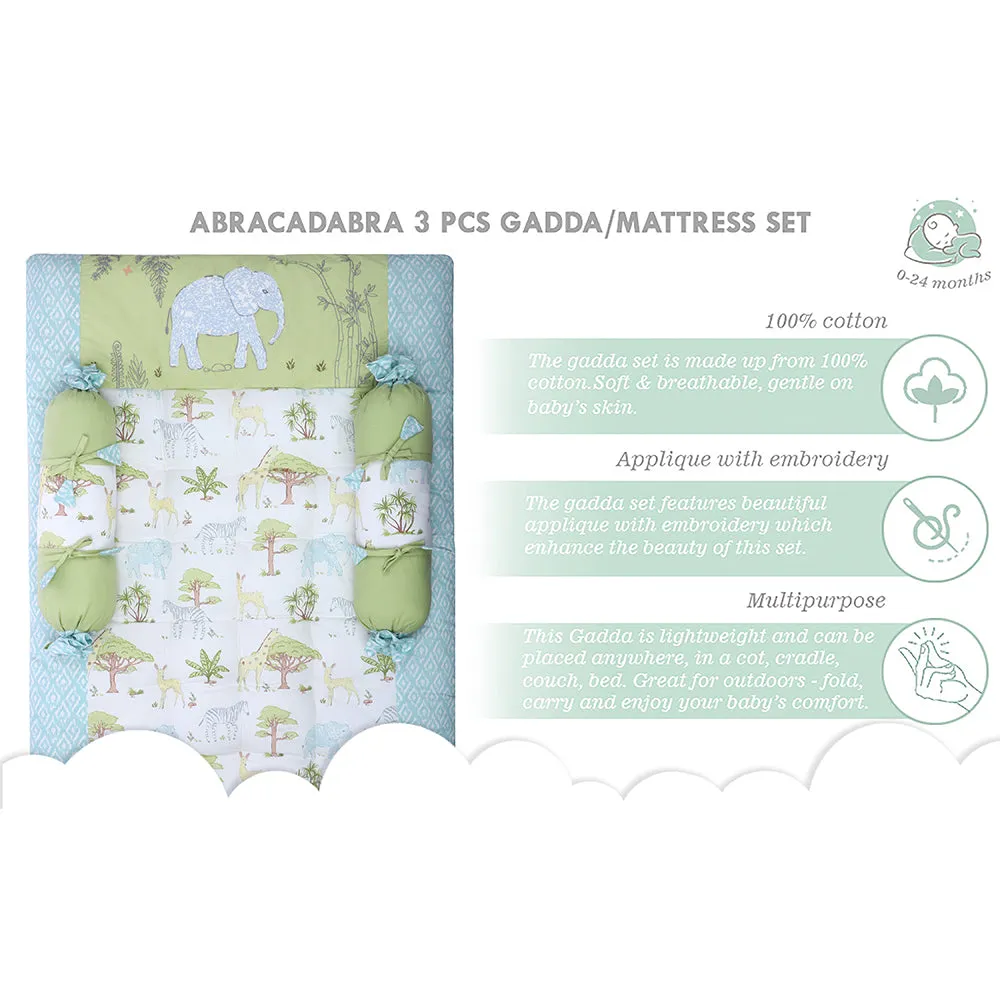 Abracadabra Cotton Bedding/Gadda Set Savanna Theme - Green