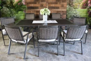 ADDISON 9 PIECE DINING SET - 42" x 84" Dining Table and 8 Chairs