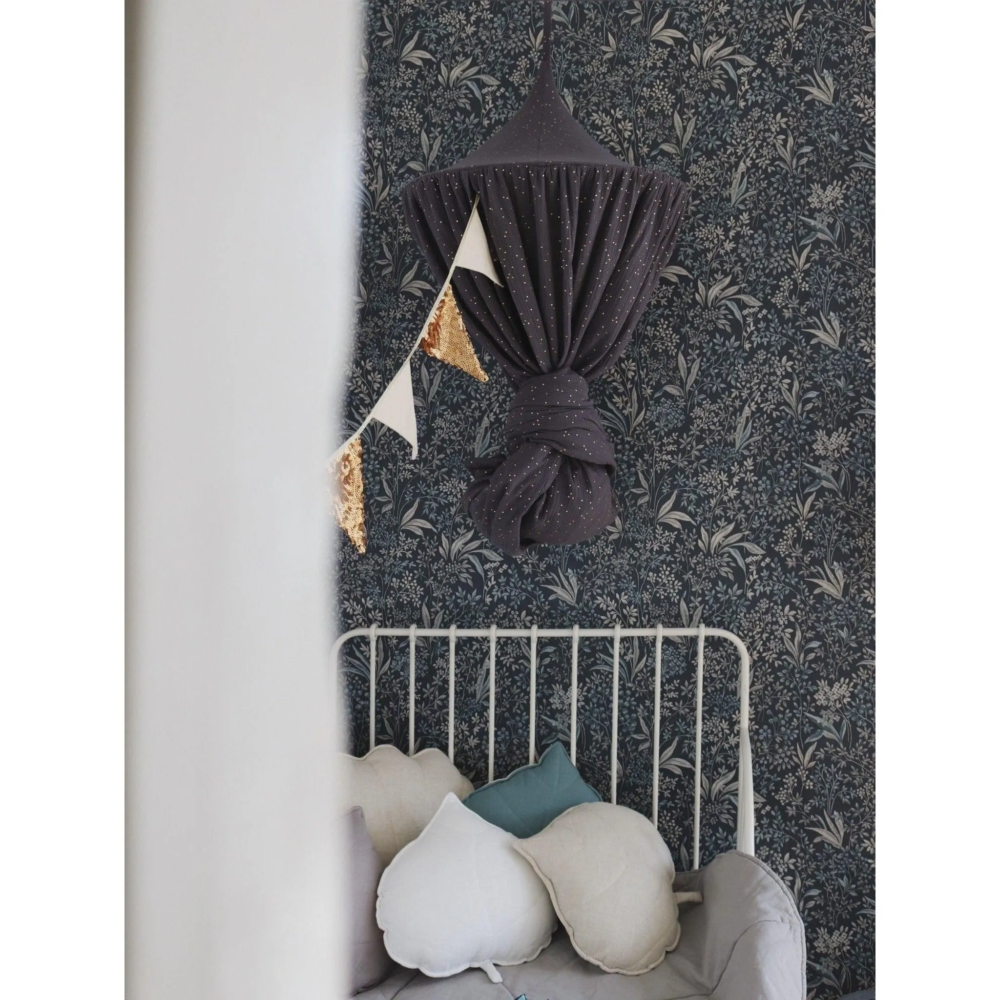Anthracite and Gold Canopy