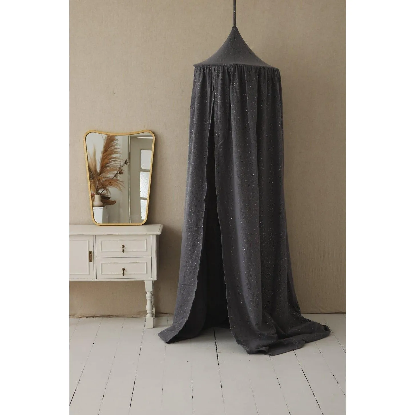 Anthracite and Gold Canopy