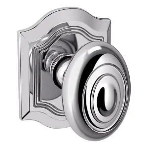 Baldwin - Estate Collection - Knobs & Levers - 5077 Bethpage Door Knob w/ R027 Rose