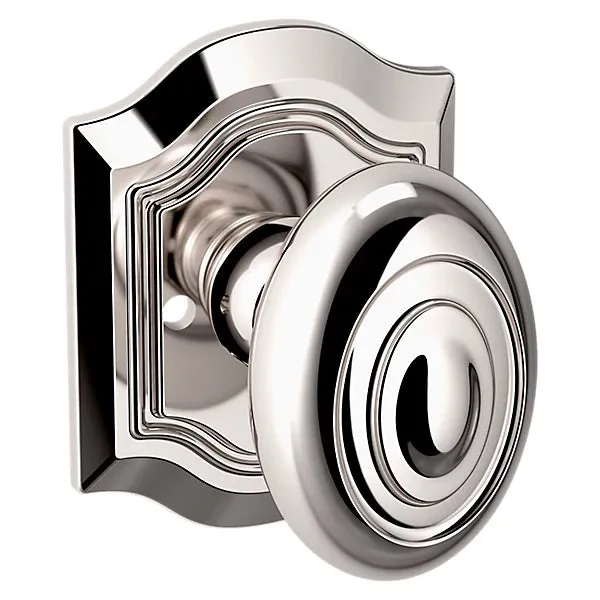 Baldwin - Estate Collection - Knobs & Levers - 5077 Bethpage Door Knob w/ R027 Rose