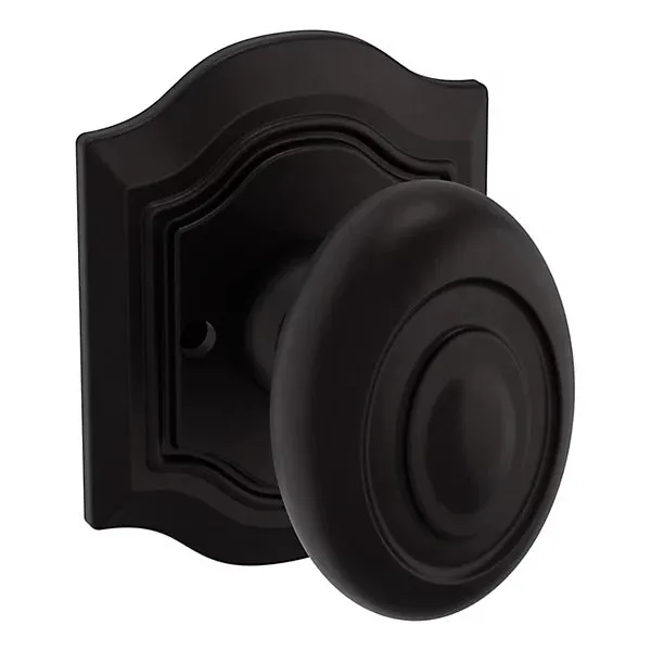 Baldwin - Estate Collection - Knobs & Levers - 5077 Bethpage Door Knob w/ R027 Rose