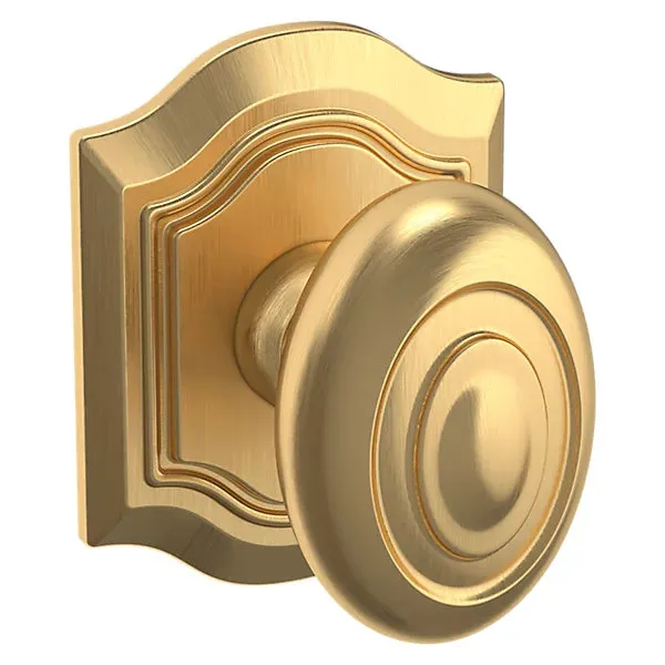 Baldwin - Estate Collection - Knobs & Levers - 5077 Bethpage Door Knob w/ R027 Rose