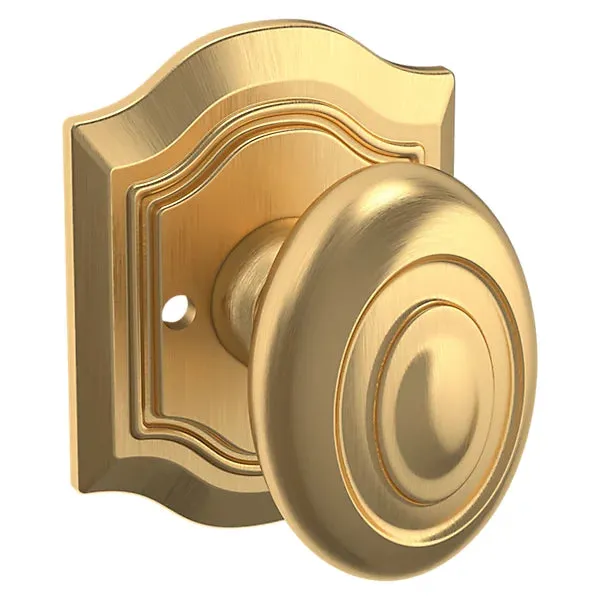 Baldwin - Estate Collection - Knobs & Levers - 5077 Bethpage Door Knob w/ R027 Rose