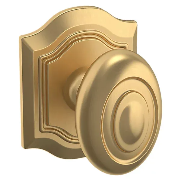 Baldwin - Estate Collection - Knobs & Levers - 5077 Bethpage Door Knob w/ R027 Rose