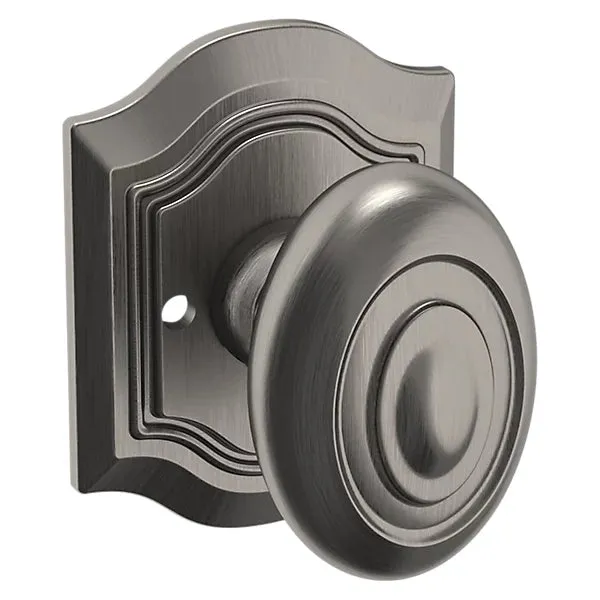 Baldwin - Estate Collection - Knobs & Levers - 5077 Bethpage Door Knob w/ R027 Rose