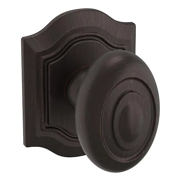 Baldwin - Estate Collection - Knobs & Levers - 5077 Bethpage Door Knob w/ R027 Rose