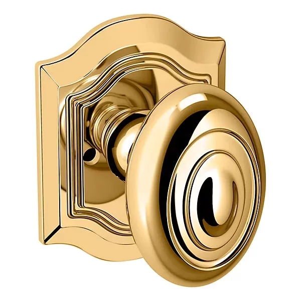 Baldwin - Estate Collection - Knobs & Levers - 5077 Bethpage Door Knob w/ R027 Rose