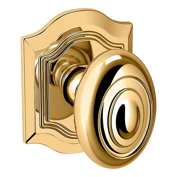 Baldwin - Estate Collection - Knobs & Levers - 5077 Bethpage Door Knob w/ R027 Rose
