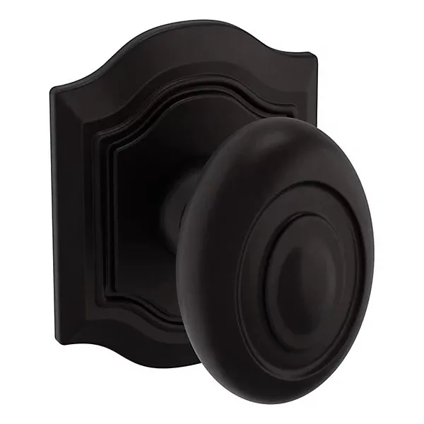 Baldwin - Estate Collection - Knobs & Levers - 5077 Bethpage Door Knob w/ R027 Rose