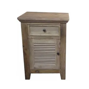 Bedside Lourve Recycled Elm
