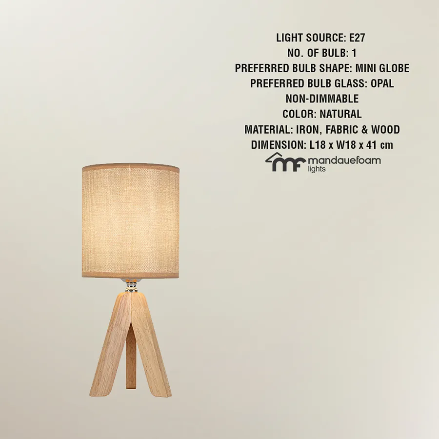 Berdor Mini Tripod Lamp