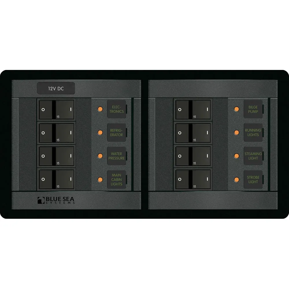 Blue Sea 1225 12V DC 8 Position - Horizontal [1225]