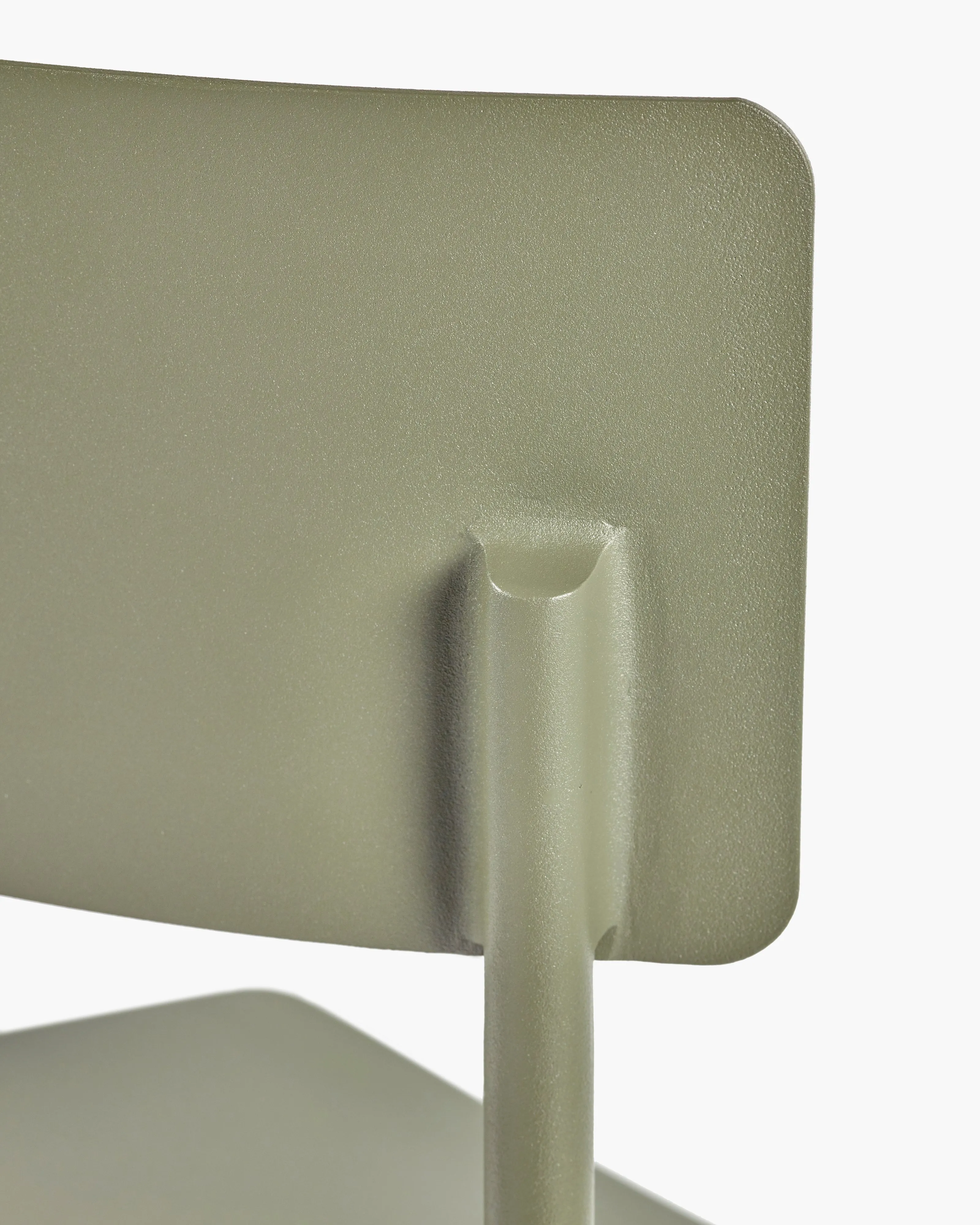 Chair L without armrests aluminium eucalyptus green August