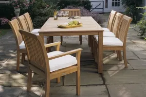 CHELSEA 11 PIECE DINING SET - 39" x 82.5"-118" Hyannis Extension Table, 2 Chelsea Arm Chairs and 8 Chelsea Side Chairs
