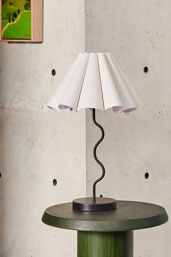 Cora Black Natural Table Lamp