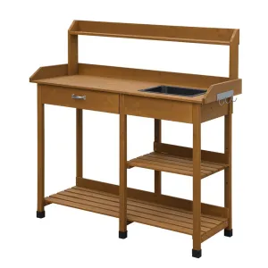 Deluxe Potting Bench Light Oak