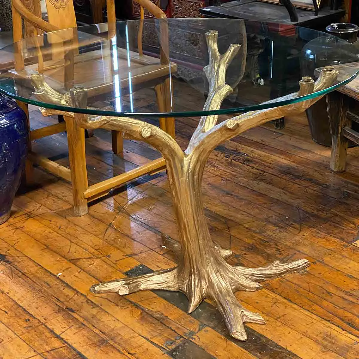 Gold Bronze Tree Table Base