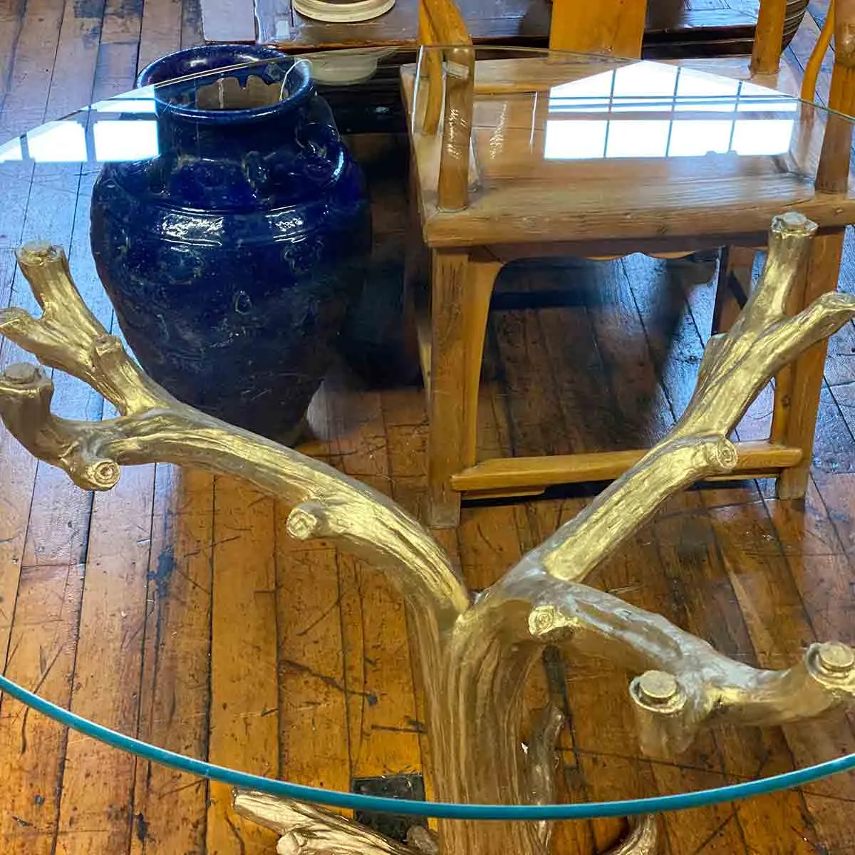 Gold Bronze Tree Table Base