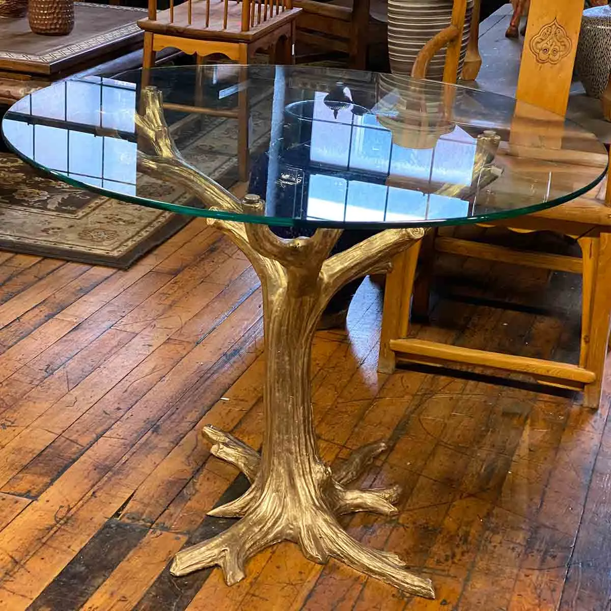 Gold Bronze Tree Table Base