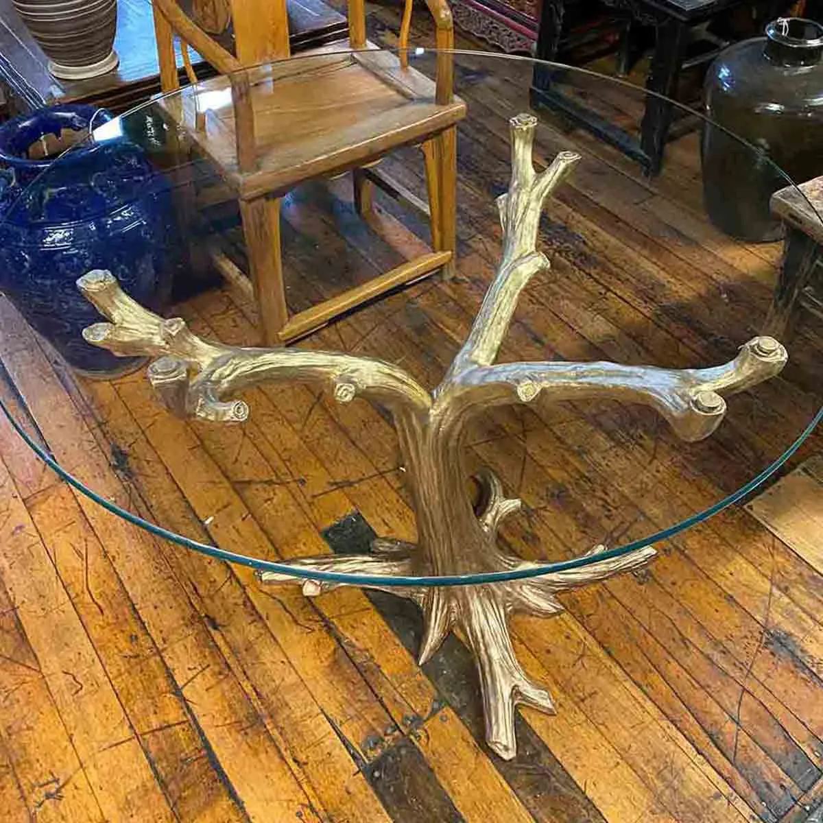 Gold Bronze Tree Table Base