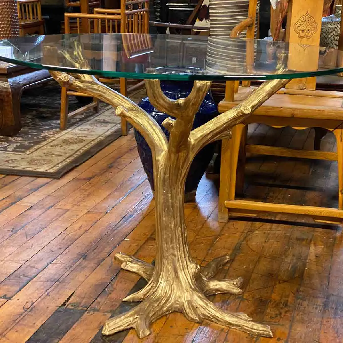 Gold Bronze Tree Table Base