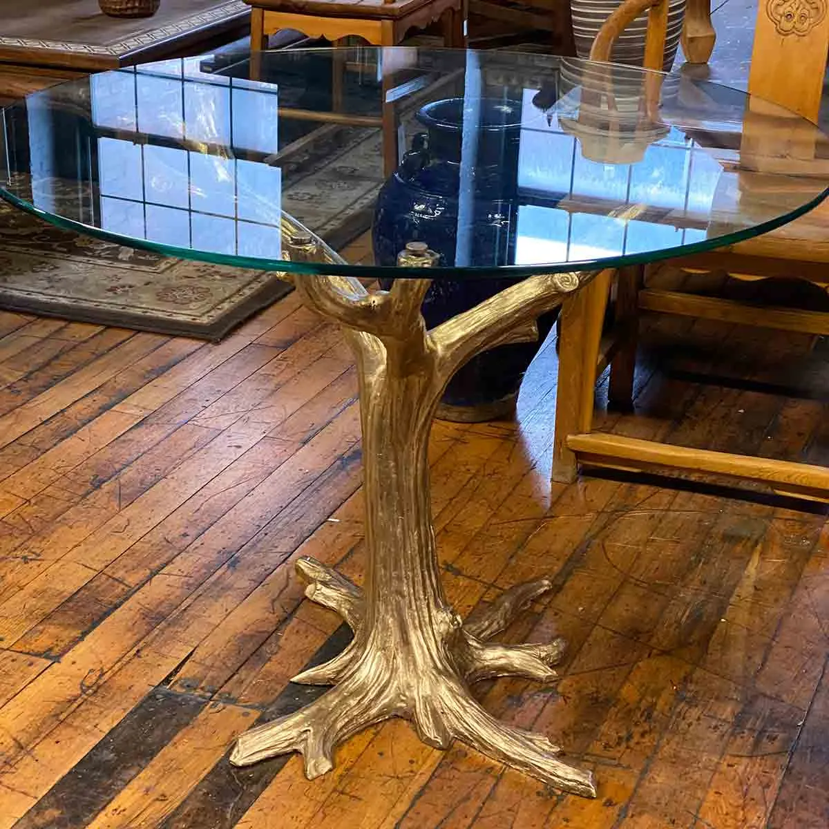 Gold Bronze Tree Table Base