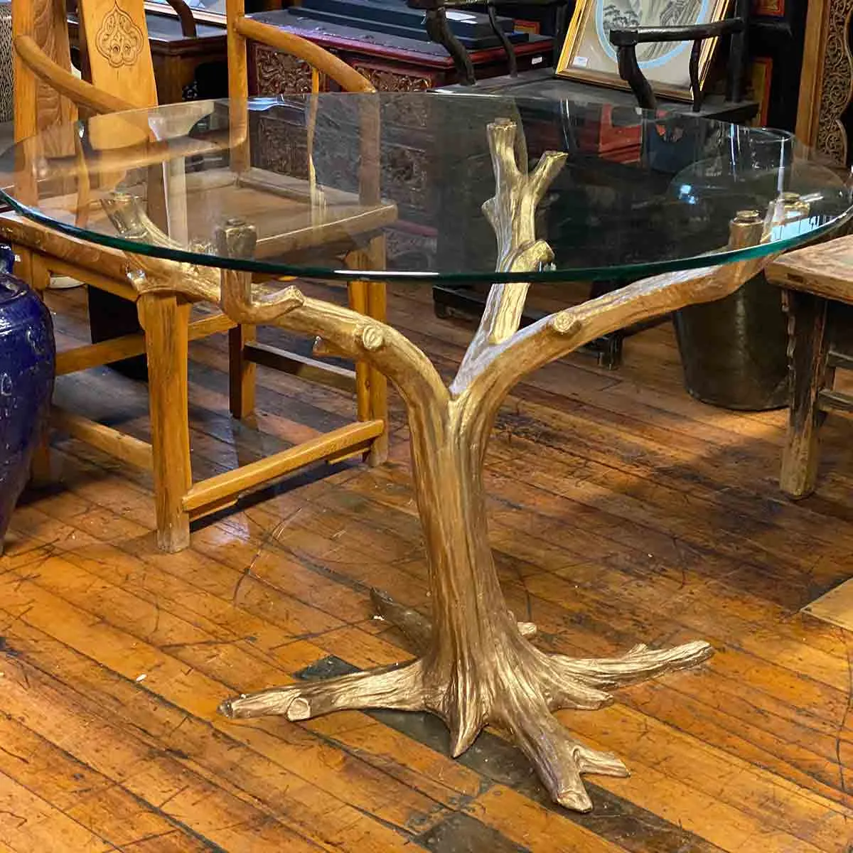 Gold Bronze Tree Table Base