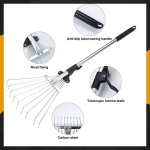 Hot Sale 50% OFFTelescopic Garden Leaf Rake
