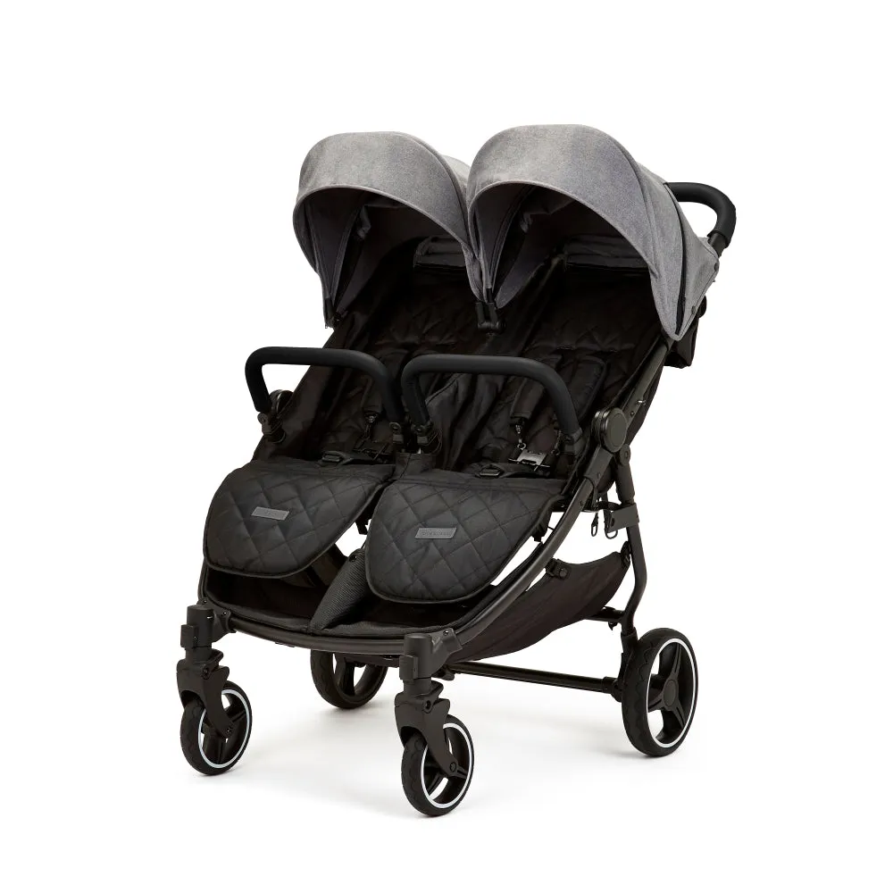 Ickle Bubba Venus Max Double Stroller Grey