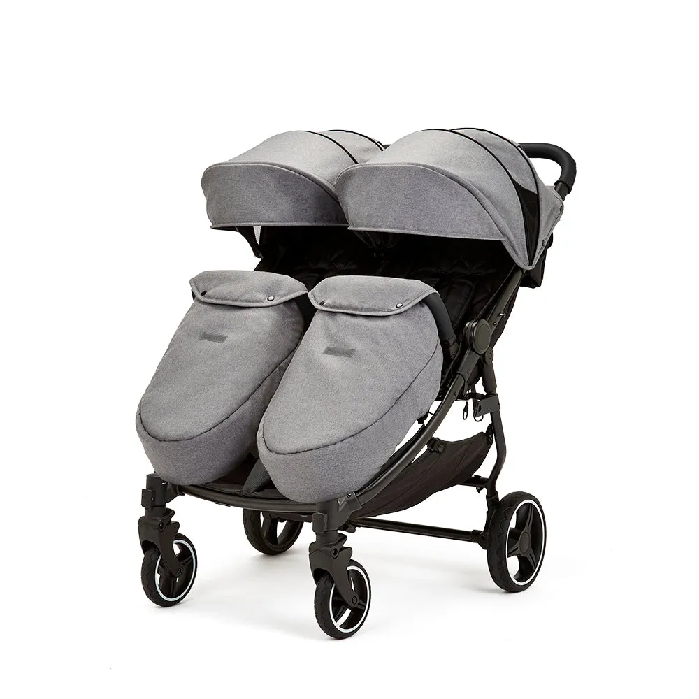 Ickle Bubba Venus Max Double Stroller Grey