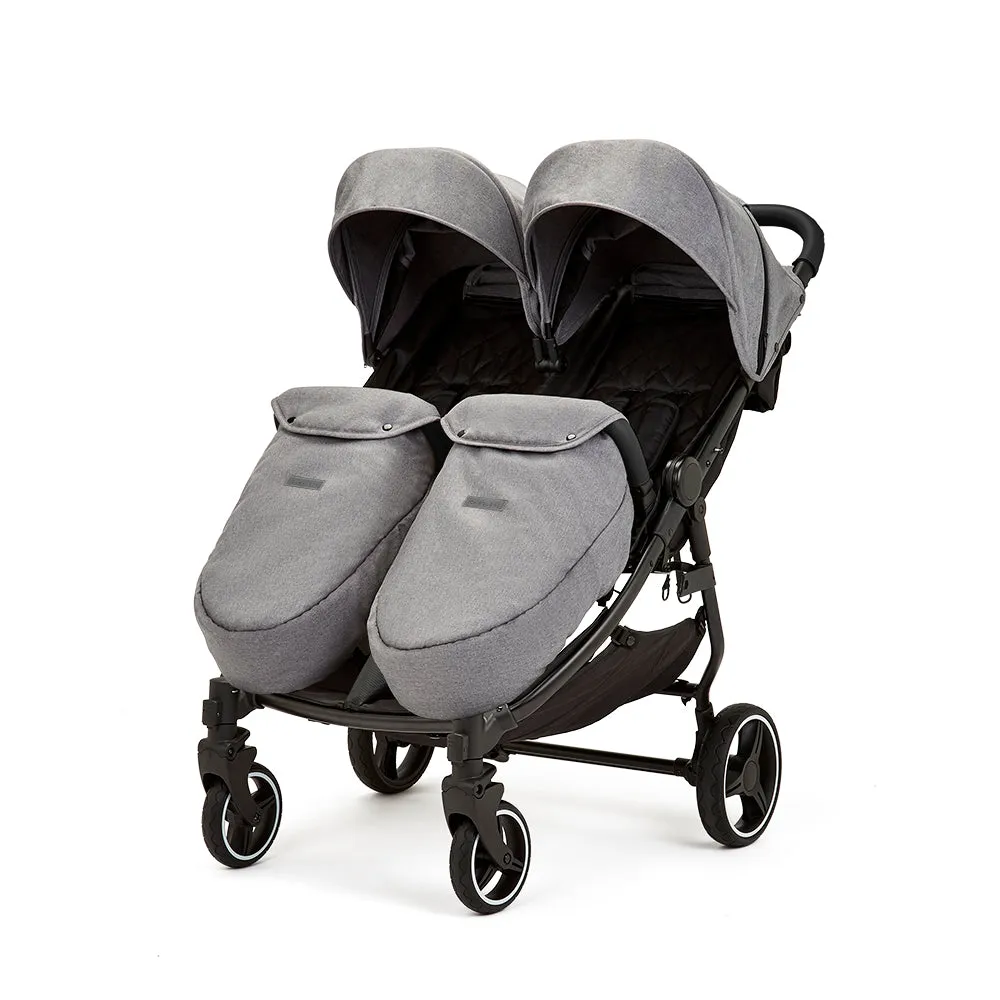 Ickle Bubba Venus Max Double Stroller Grey