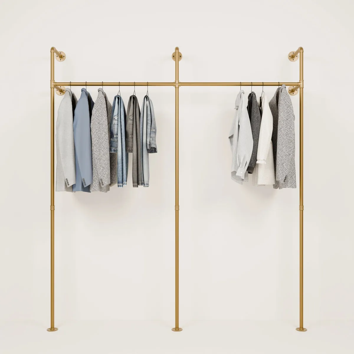 KIM II Gold – Gold clothes rail | gold hanging clothes rail