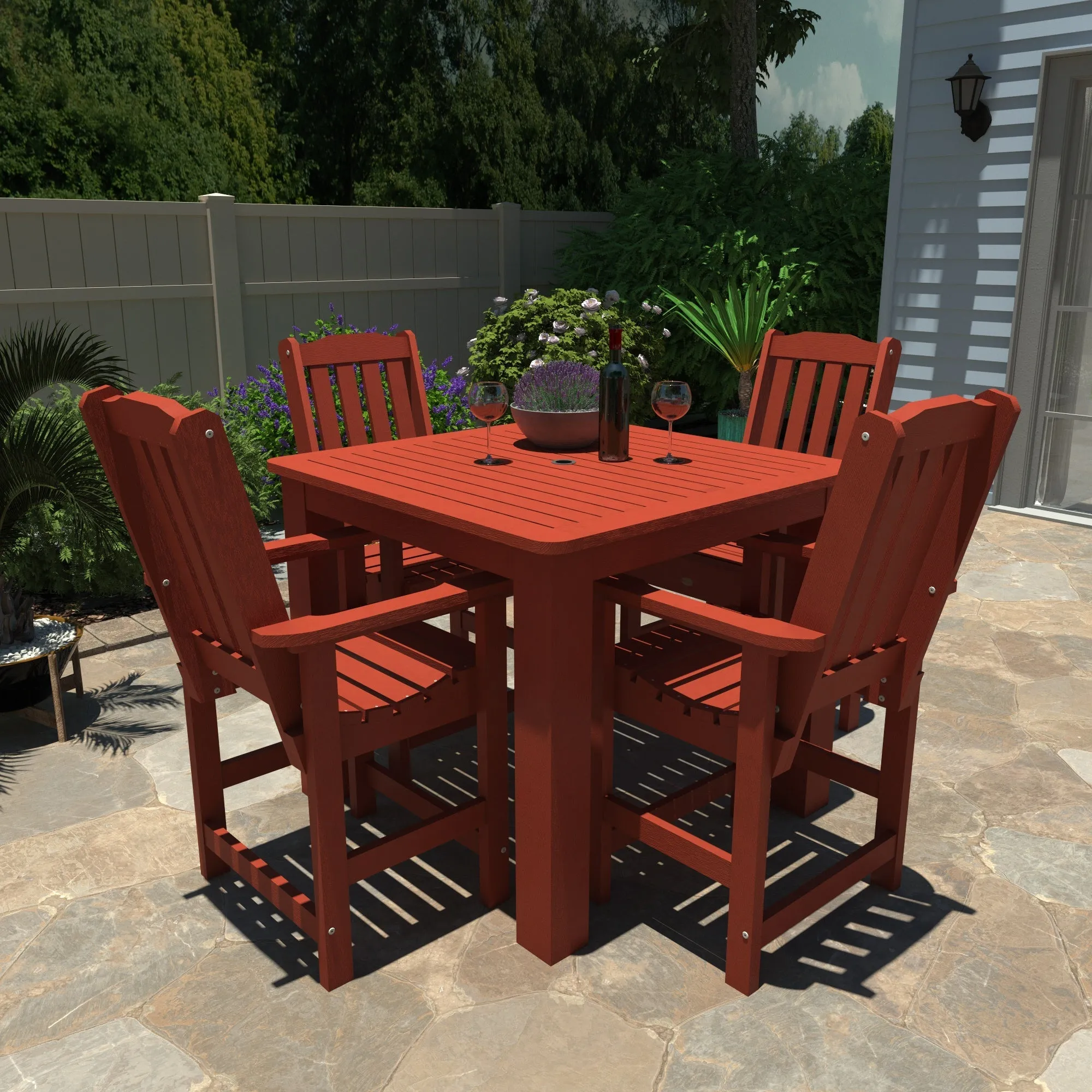 Lehigh 5pc Square Dining Set 42in x 42in - Counter Height