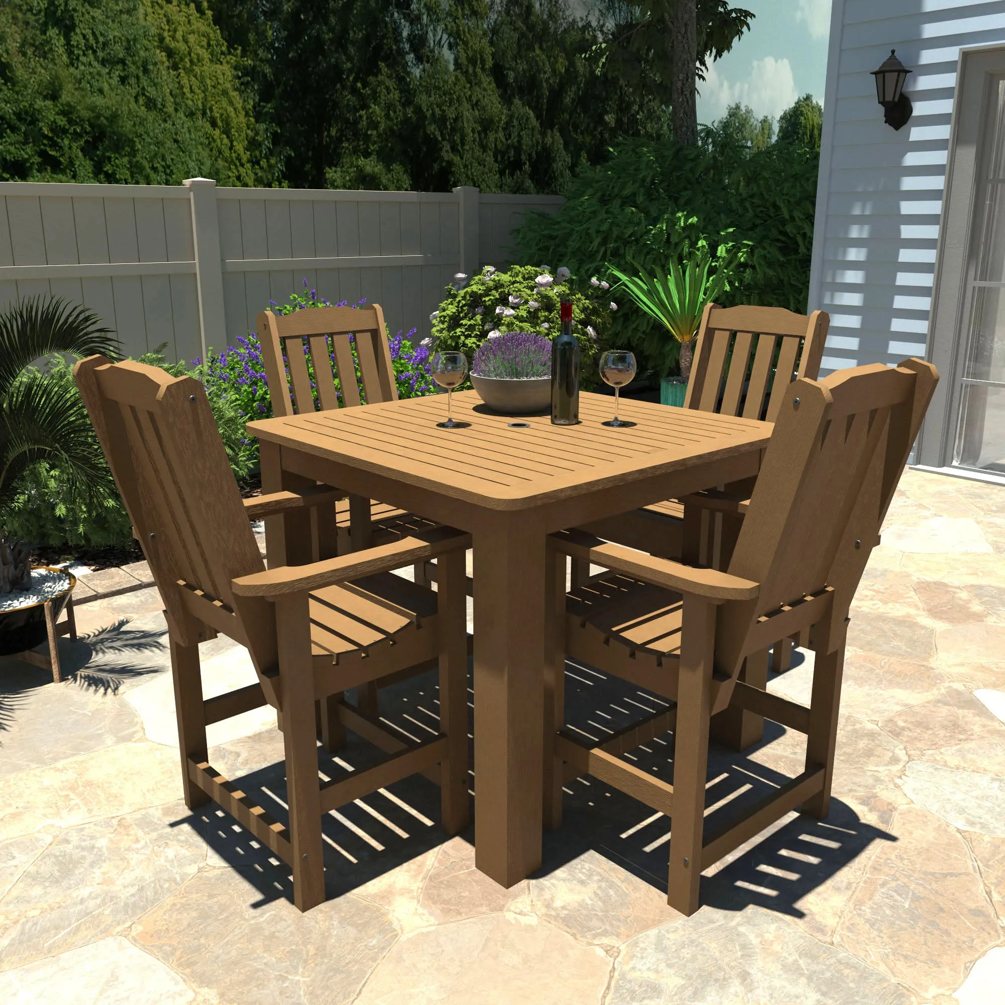 Lehigh 5pc Square Dining Set 42in x 42in - Counter Height
