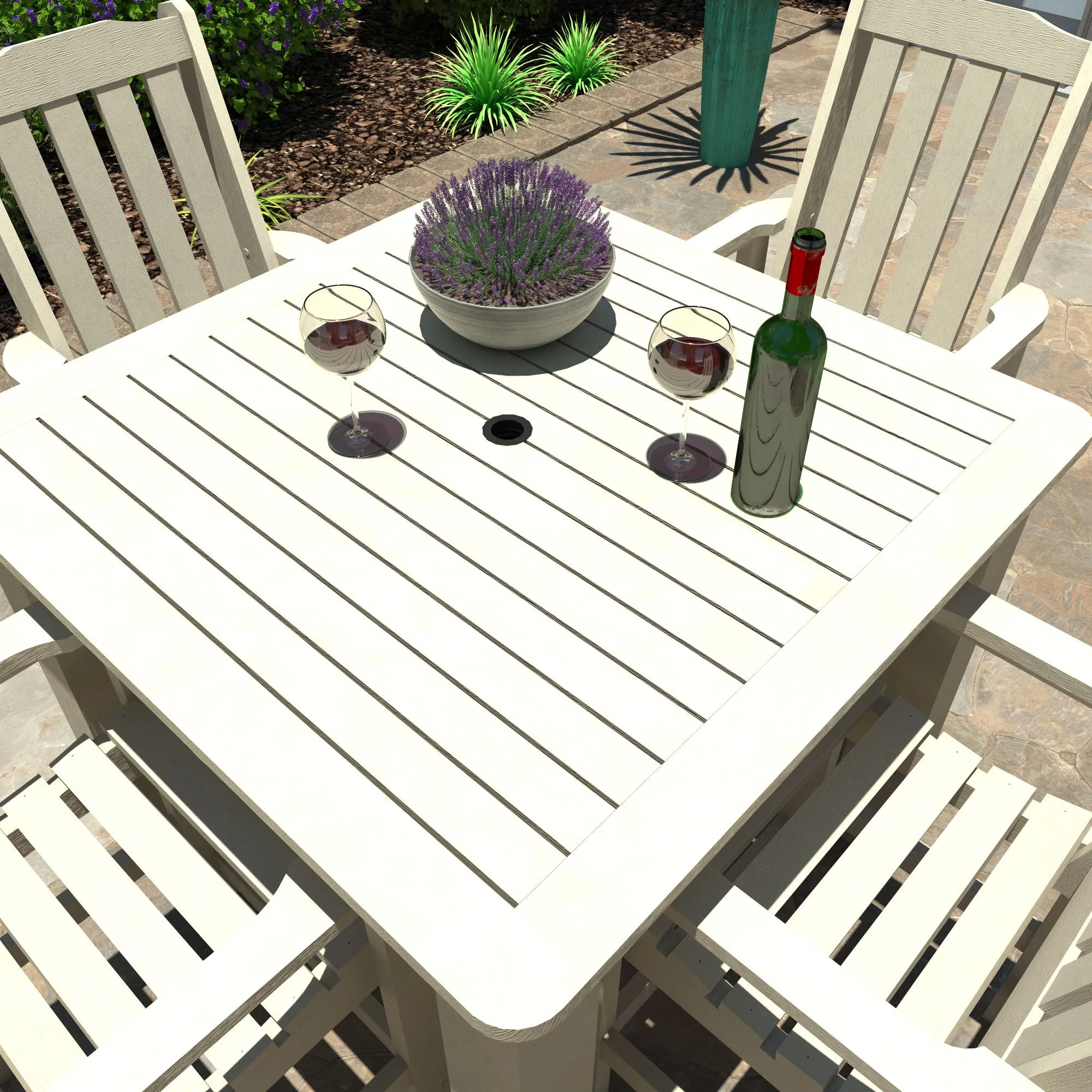 Lehigh 5pc Square Dining Set 42in x 42in - Counter Height