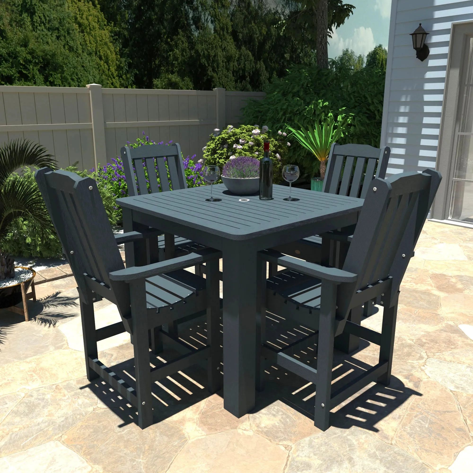 Lehigh 5pc Square Dining Set 42in x 42in - Counter Height