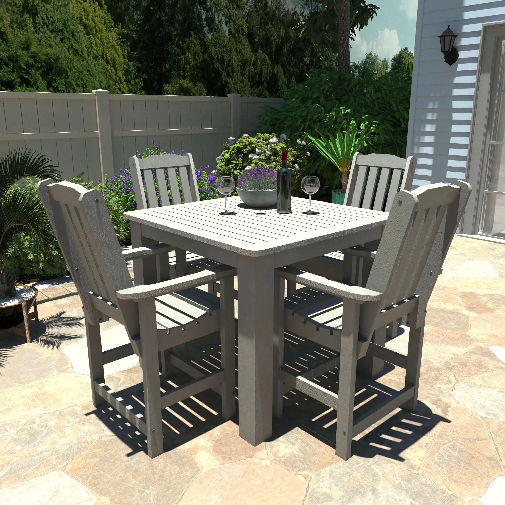 Lehigh 5pc Square Dining Set 42in x 42in - Counter Height