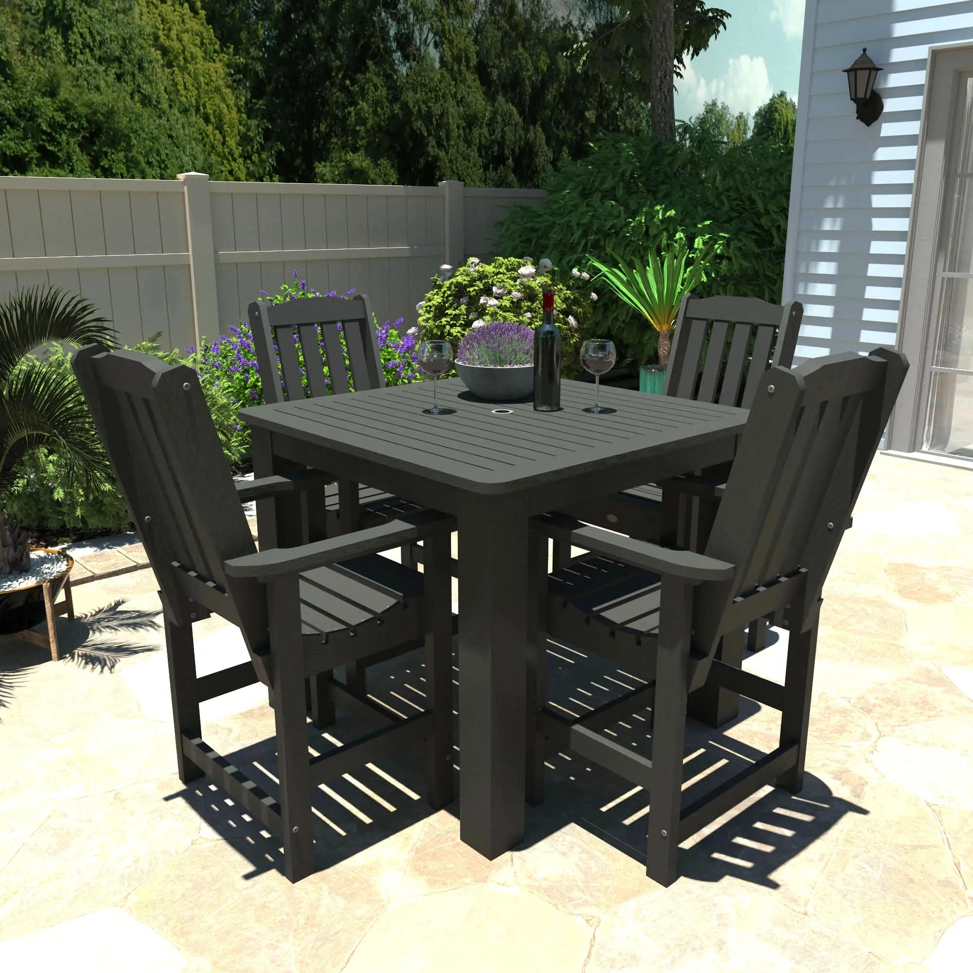 Lehigh 5pc Square Dining Set 42in x 42in - Counter Height