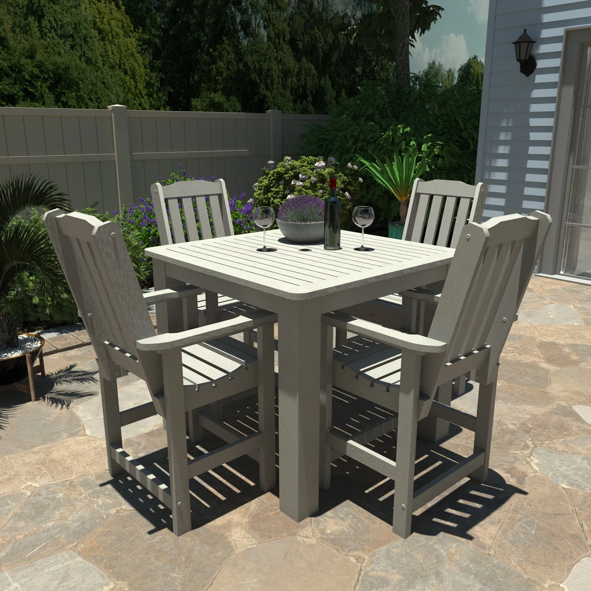 Lehigh 5pc Square Dining Set 42in x 42in - Counter Height