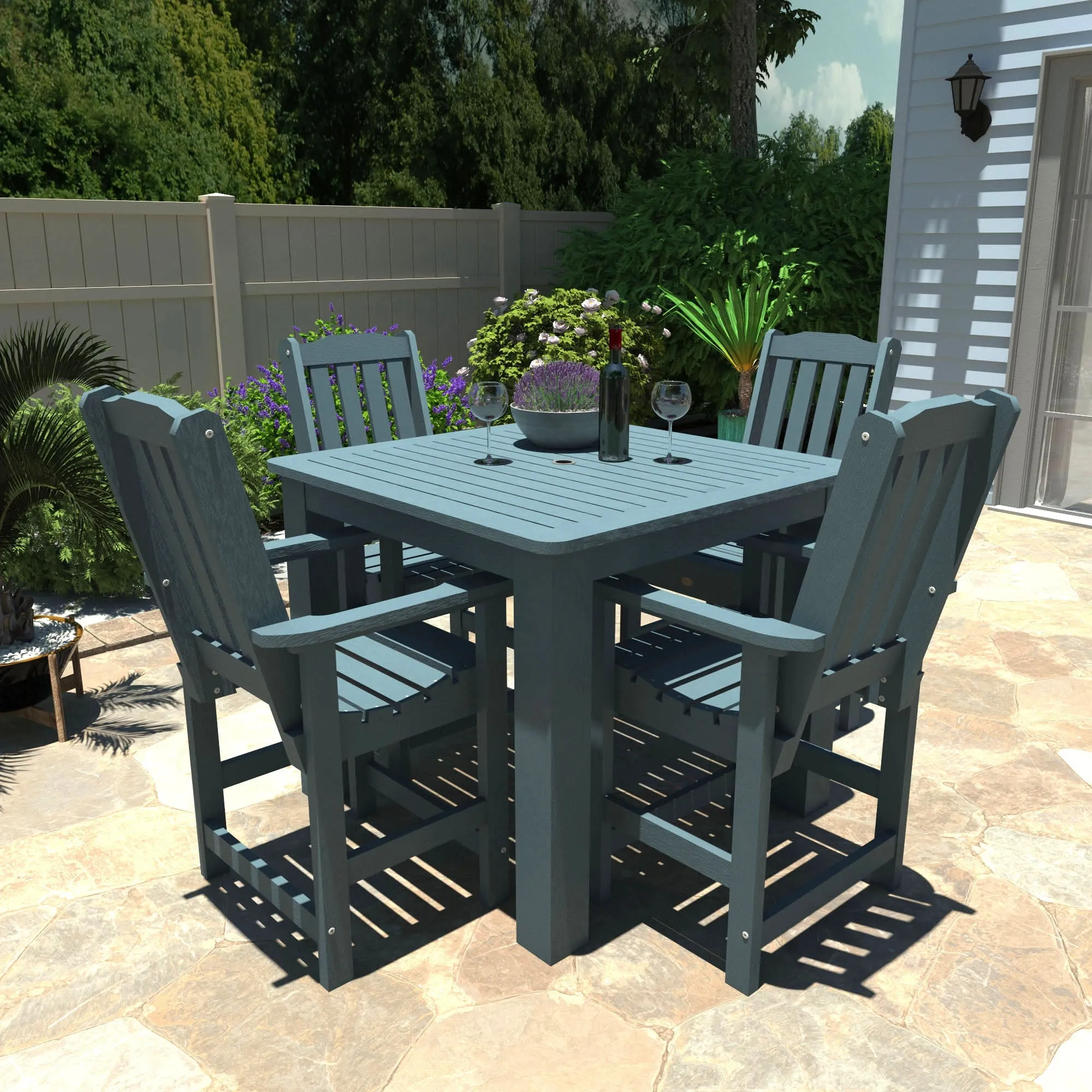 Lehigh 5pc Square Dining Set 42in x 42in - Counter Height