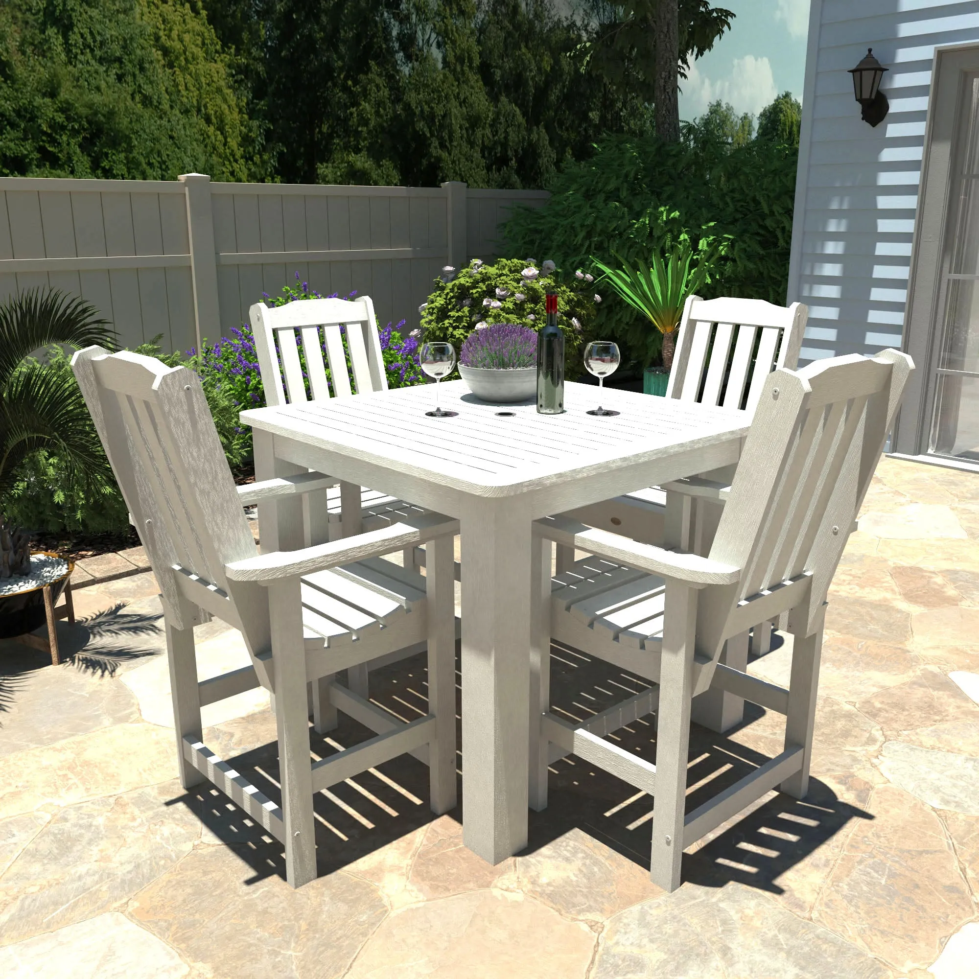 Lehigh 5pc Square Dining Set 42in x 42in - Counter Height