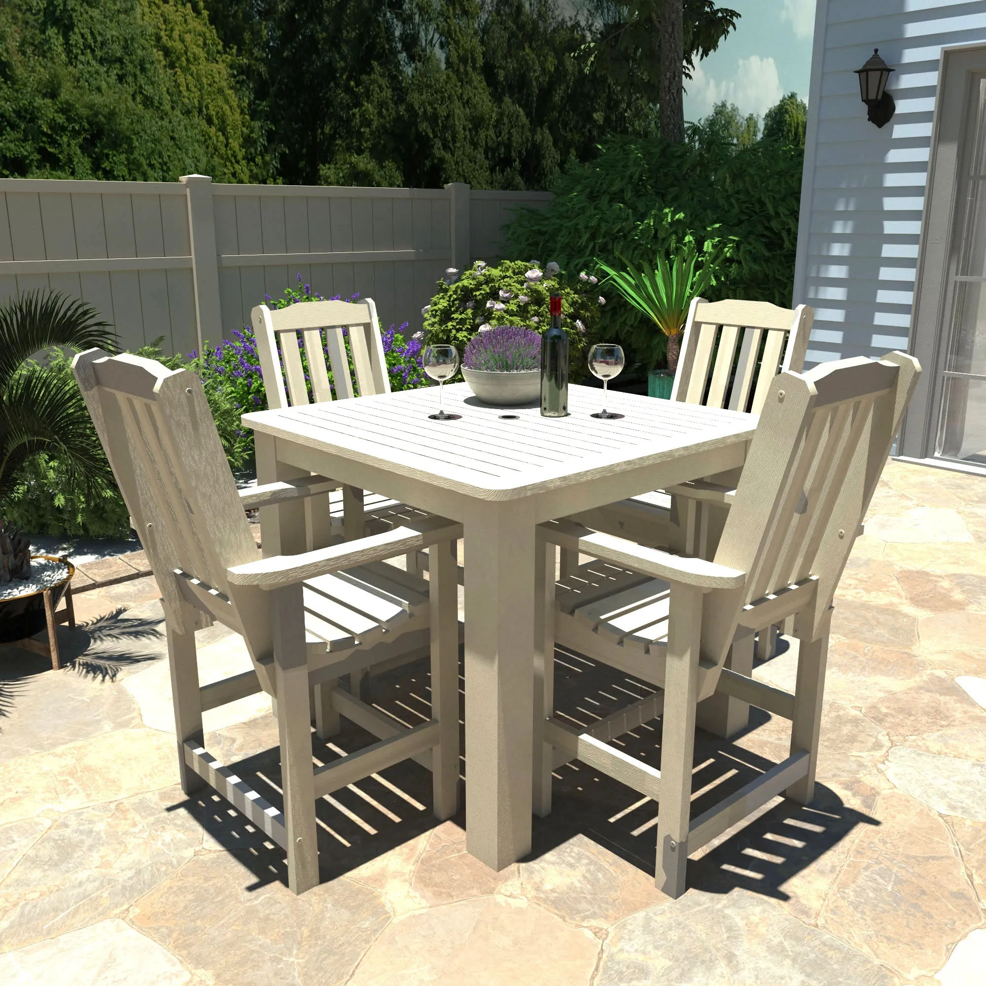 Lehigh 5pc Square Dining Set 42in x 42in - Counter Height